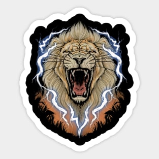 Thunderous Roar, Lion Sticker